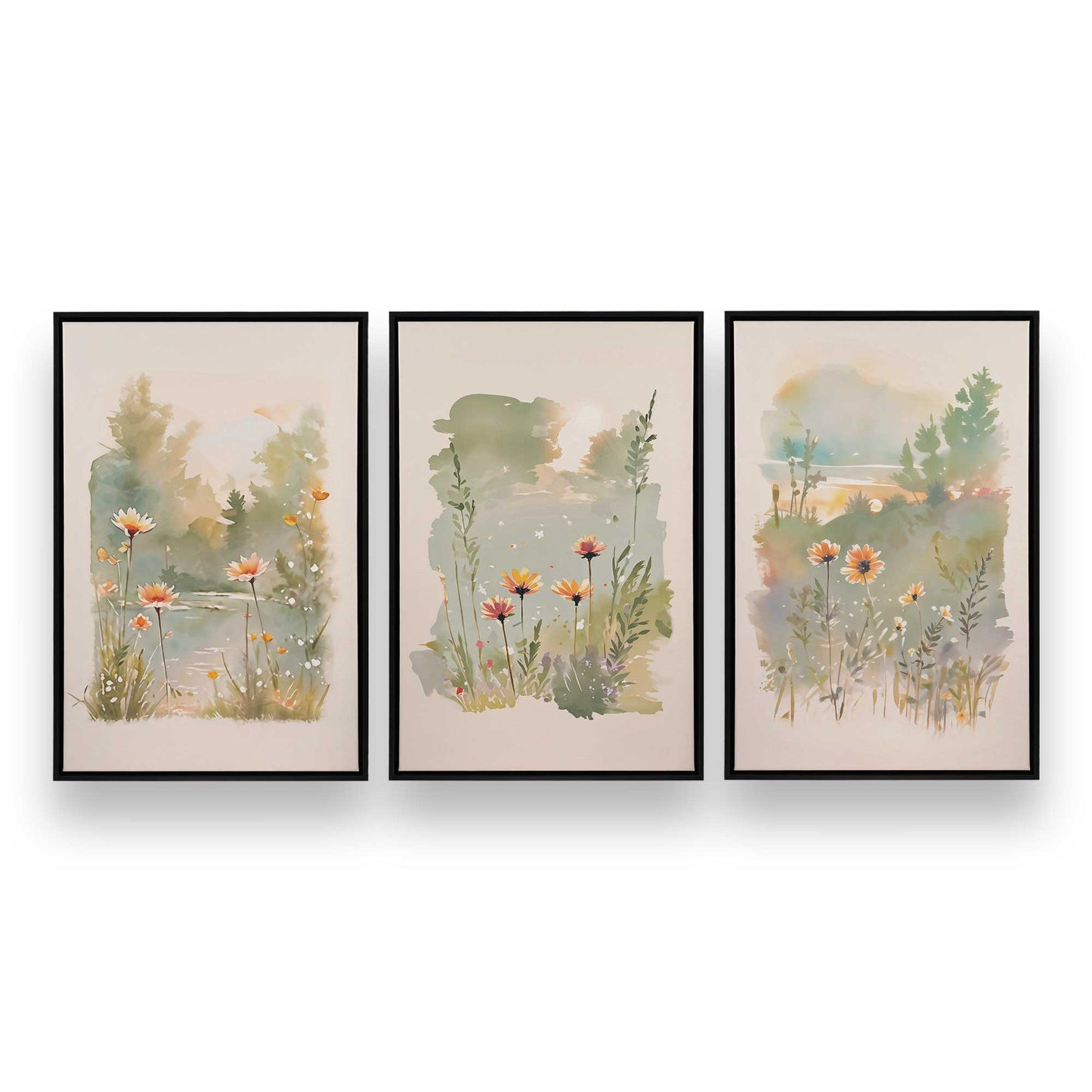 [Color:Satin Black], Picture of art in a Satin Black frame
