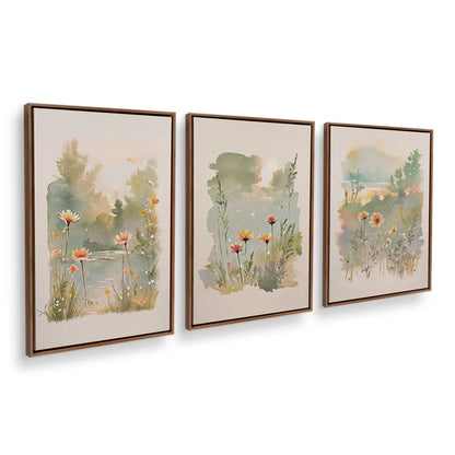 [Color:Walnut], Picture of art in a Walnut frame at an angle