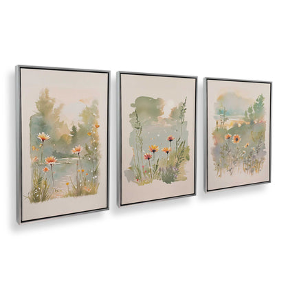 [Color:Polished Chrome], Picture of art in a Polished Chrome frame at an angle