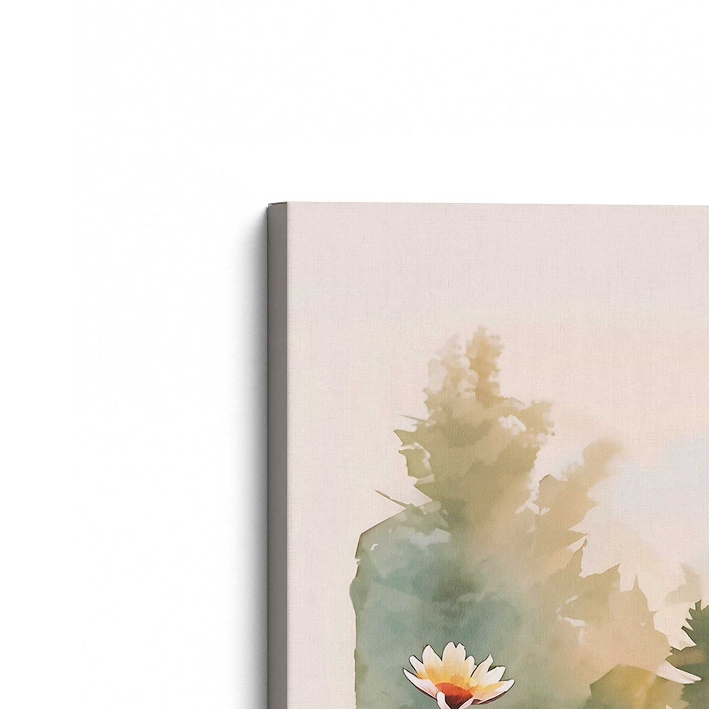 [Color:Stretched Canvas], Picture of the corner of the art