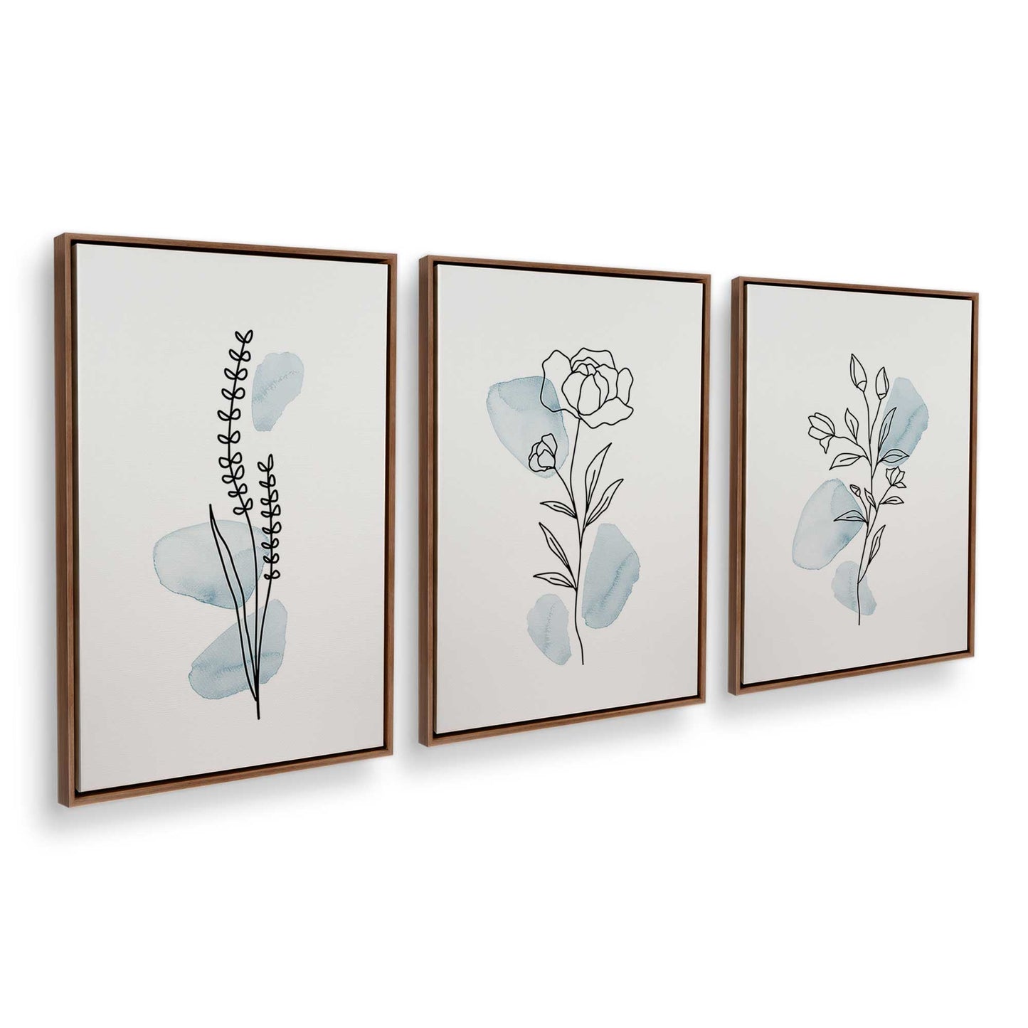 [Color:Walnut], Picture of art in a Walnut frame at an angle