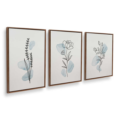 [Color:Walnut], Picture of art in a Walnut frame at an angle