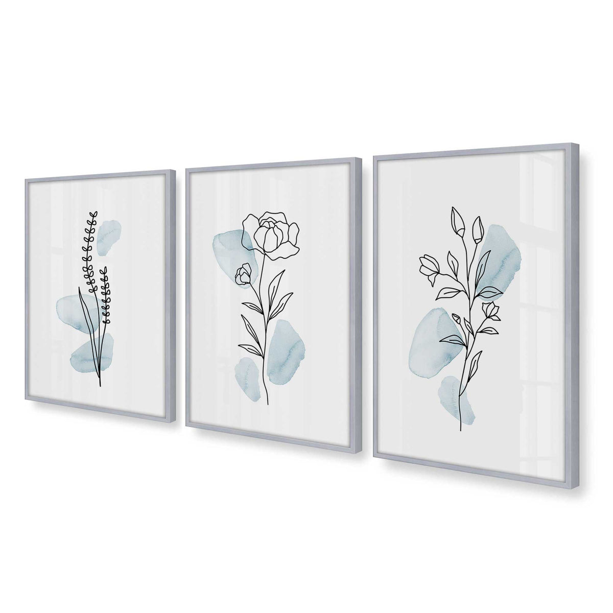 [Color:Polished Chrome], Picture of art in a Polished Chrome frame at an angle