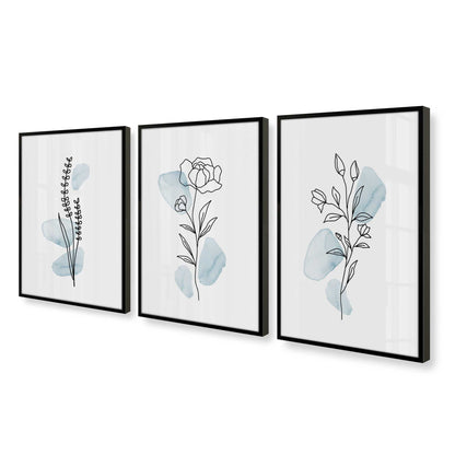 [Color:Satin Black], Picture of art in a Satin Black frame at an angle
