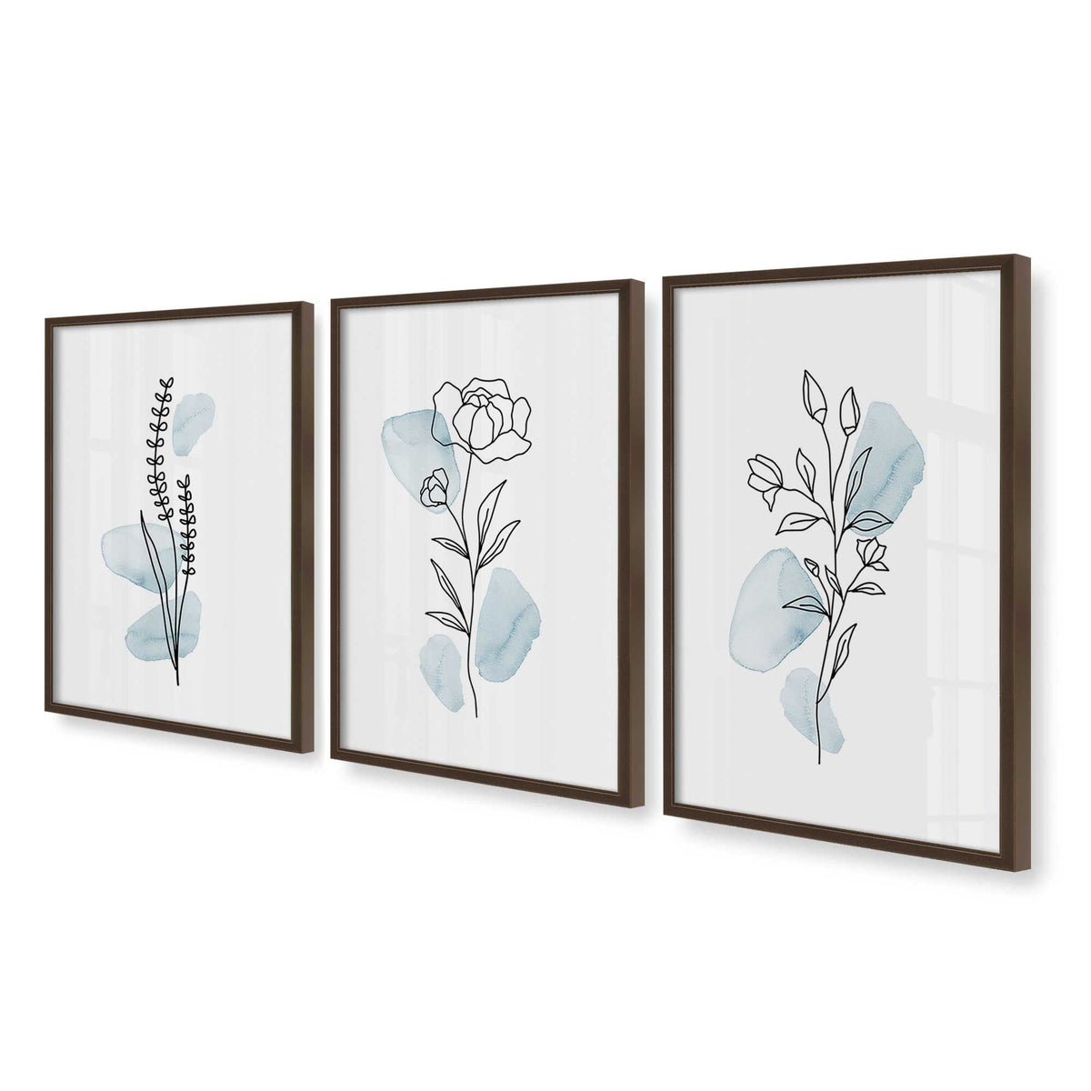 [Color:Belvinder Brown], Picture of art in a Belvinder Brown frame at an angle