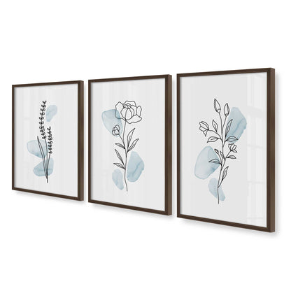 [Color:Belvinder Brown], Picture of art in a Belvinder Brown frame at an angle