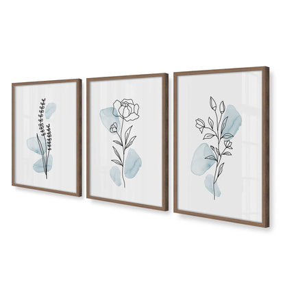 [Color:Walnut], Picture of art in a Walnut frame at an angle