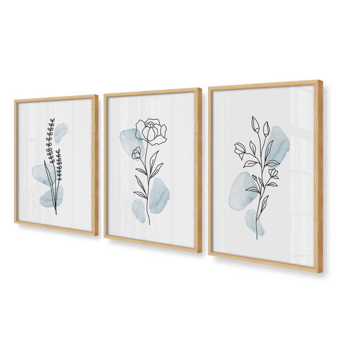 [Color:American Maple], Picture of art in an American Maple frame at an angle