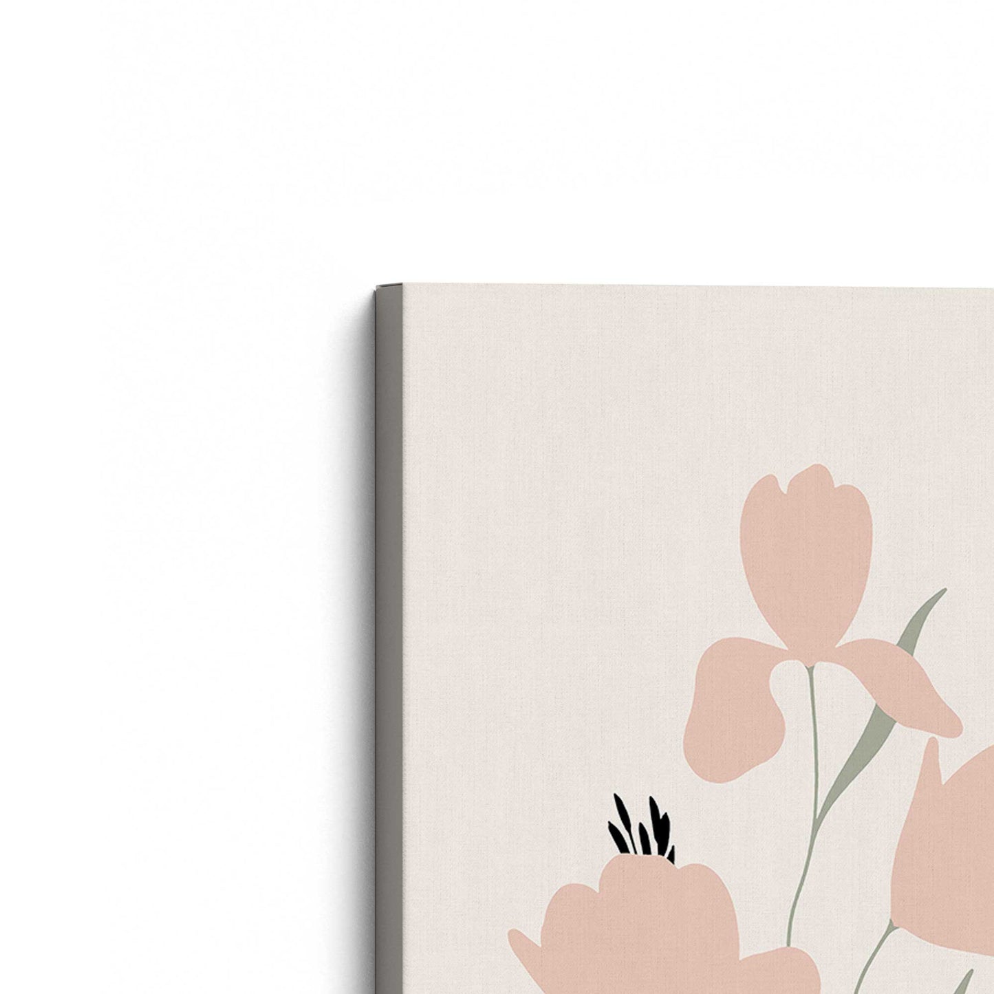 [Color:Stretched Canvas], Picture of the corner of the art
