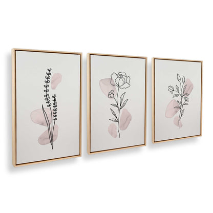 [Color:American Maple], Picture of art in a American Maple frame at an angle
