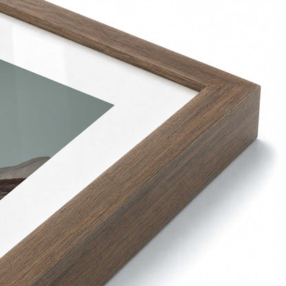 [Color:Walnut], Picture of art in a Walnut frame at an angle