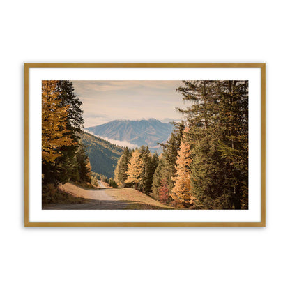 [Color:Polished Gold], Picture of art in a Polished Chrome frame