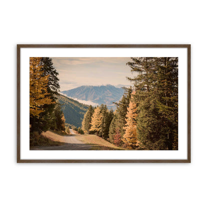 [Color:Walnut], Picture of art in a Polished Chrome frame