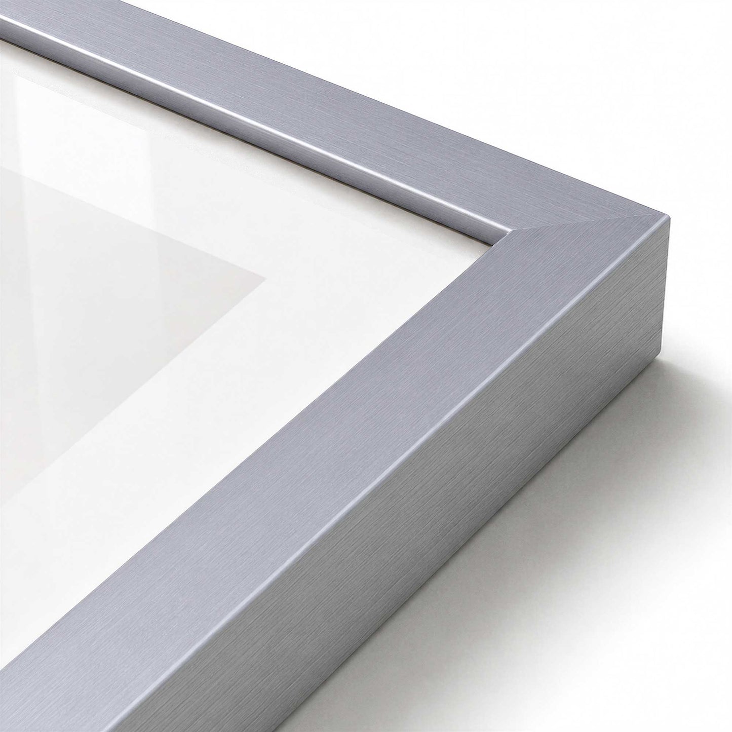 [Color:Polished Chrome], Picture of art in a Polished Chrome frame at an angle