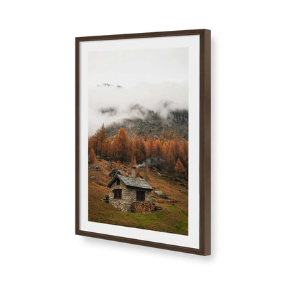 [Color:Belvinder Brown], Picture of art in a Belvinder Brown frame of the corner