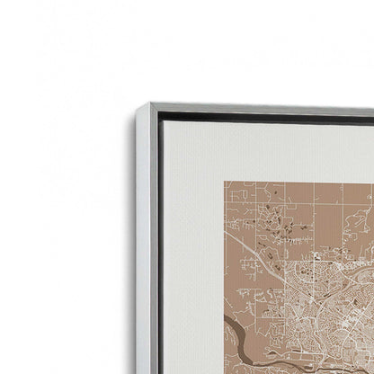 [Color:Polished Chrome], Picture of art in a Polished Chrome frame at an angle