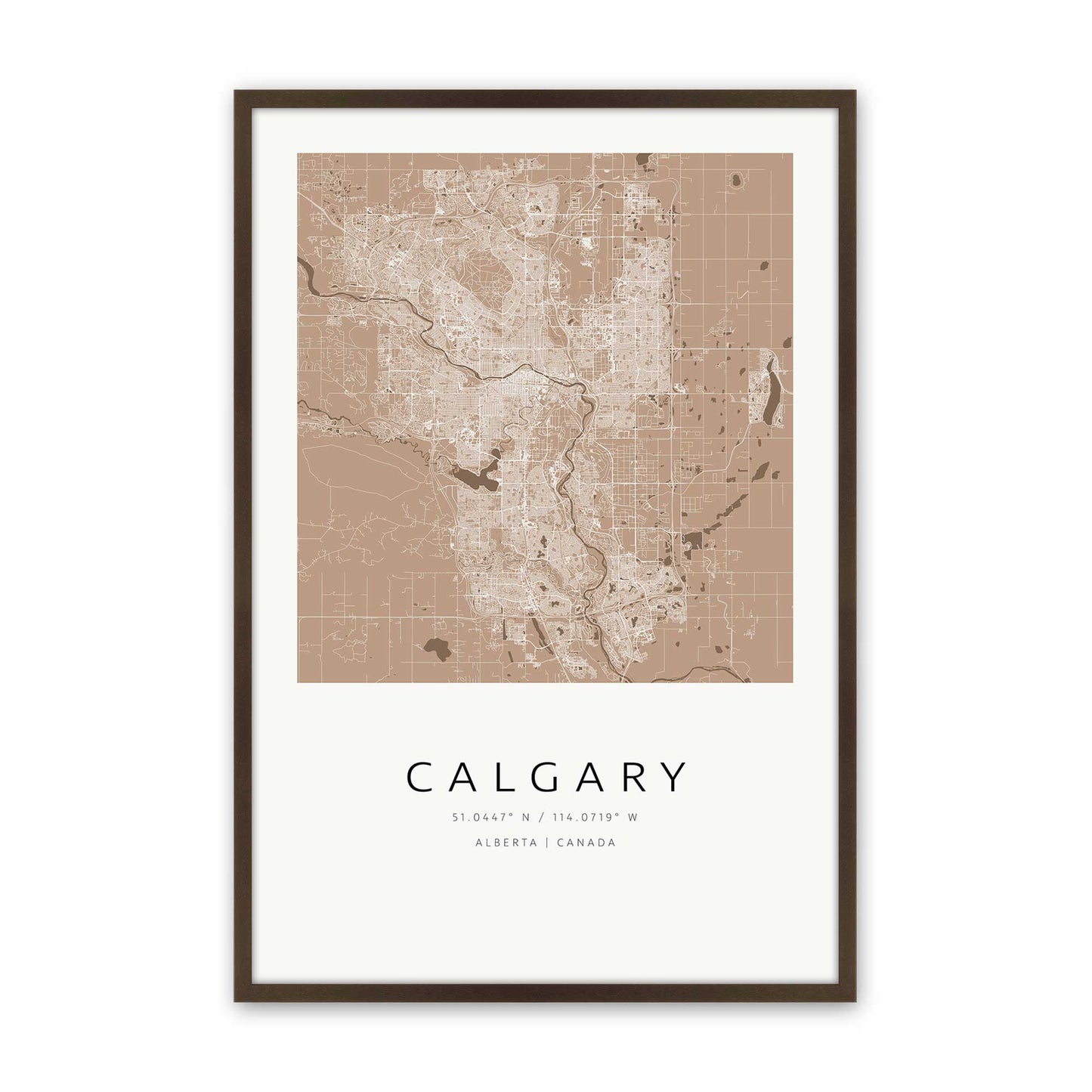 [Color:Brown], Picture of art in a Brown frame