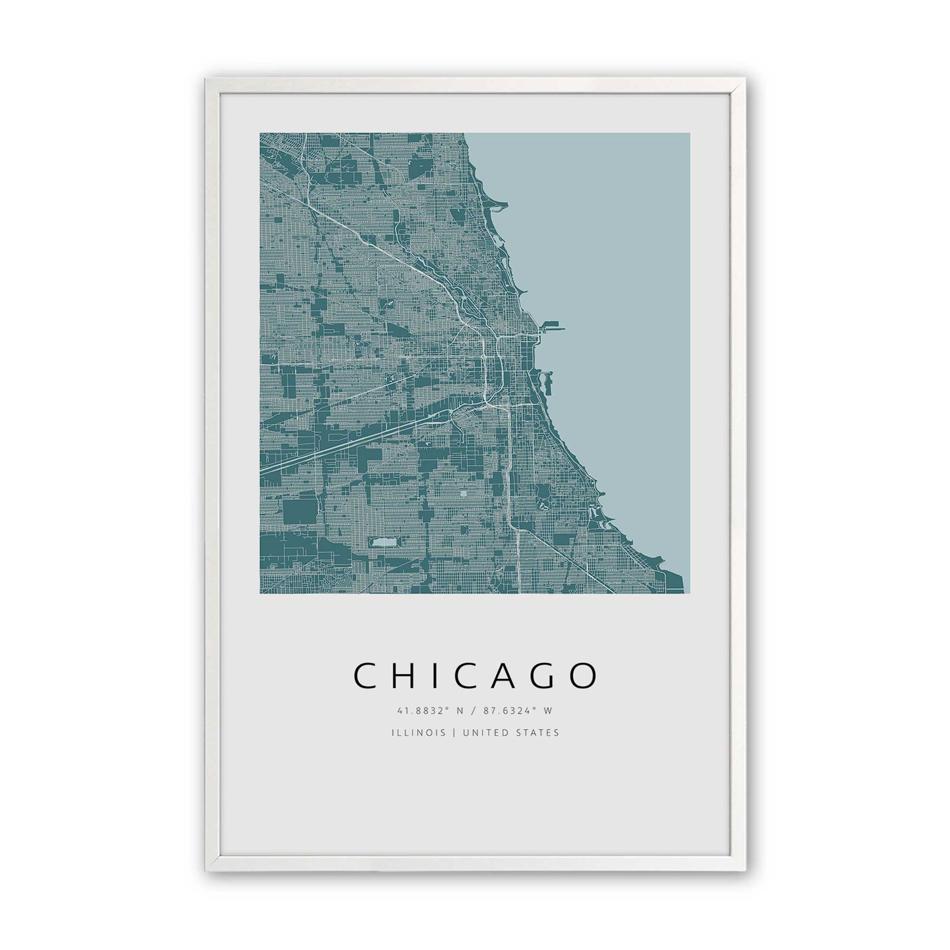 [Color:Opaque White], Picture of art in a Opaque White frame