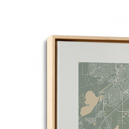 [Color:American Maple], Picture of art in a American Maple frame at an angle