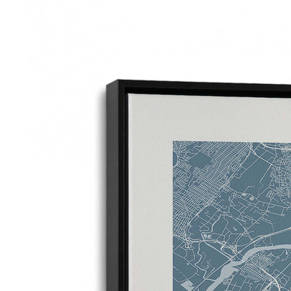[Color:Satin Black], Picture of art in a Satin Black frame at an angle