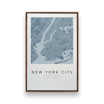 Chicago, Los Angeles & New York City Grids, Set of 3 Canvas Prints