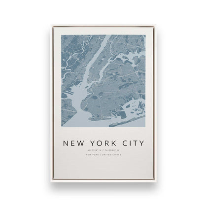 Chicago, Los Angeles & New York City Grids, Set of 3 Canvas Prints