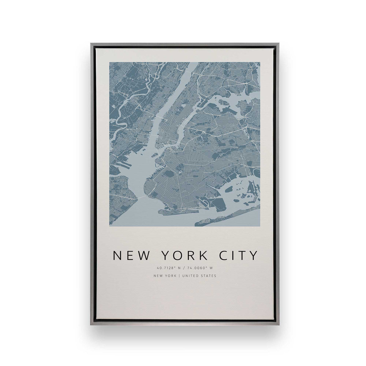 Chicago, Los Angeles & New York City Grids, Set of 3 Canvas Prints