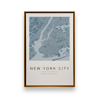 Chicago, Los Angeles & New York City Grids, Set of 3 Canvas Prints