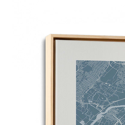 [Color:American Maple], Picture of art in a American Maple frame at an angle