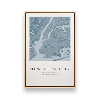 Chicago, Los Angeles & New York City Grids, Set of 3 Canvas Prints