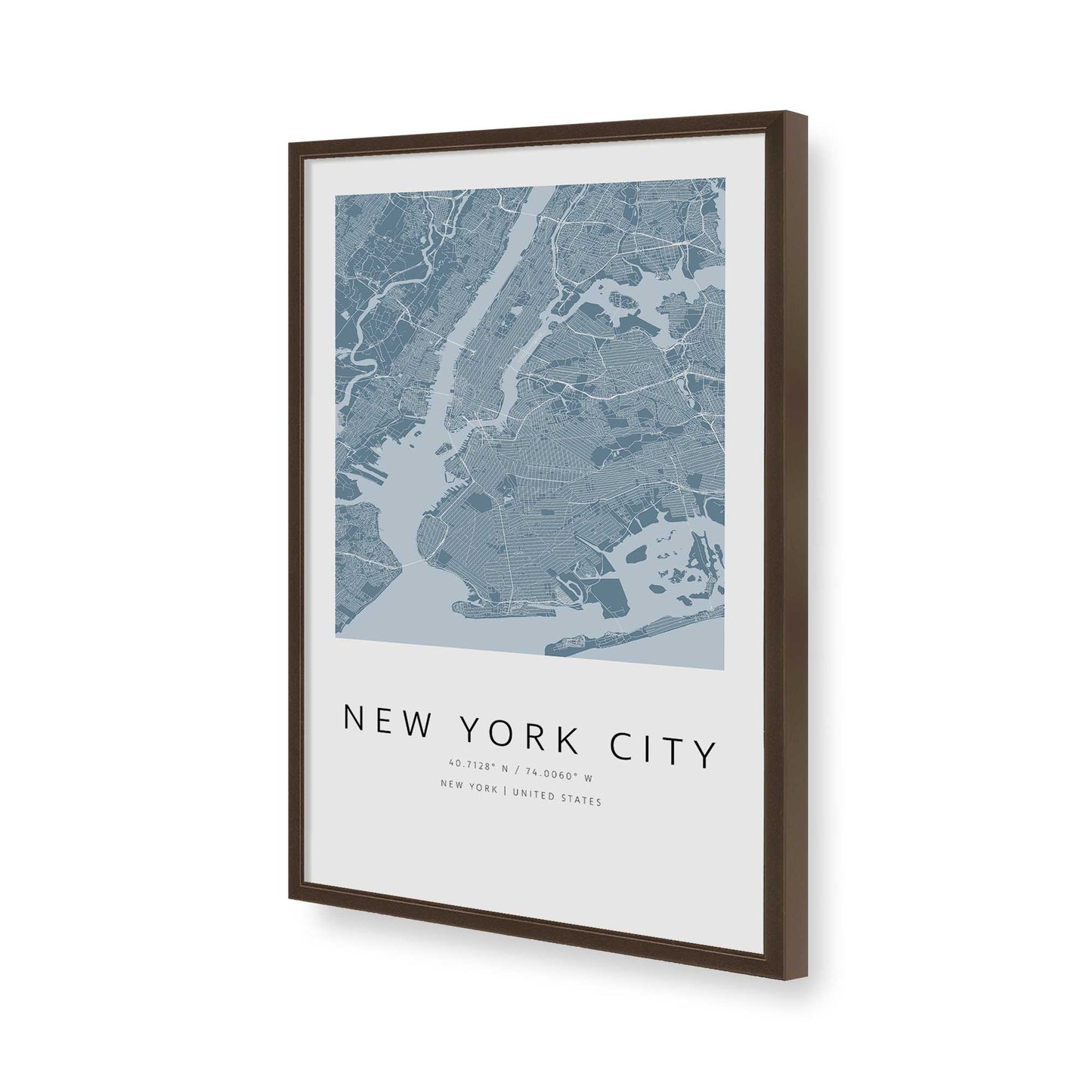 [Color:Brown], Picture of art in a Brown frame of the corner