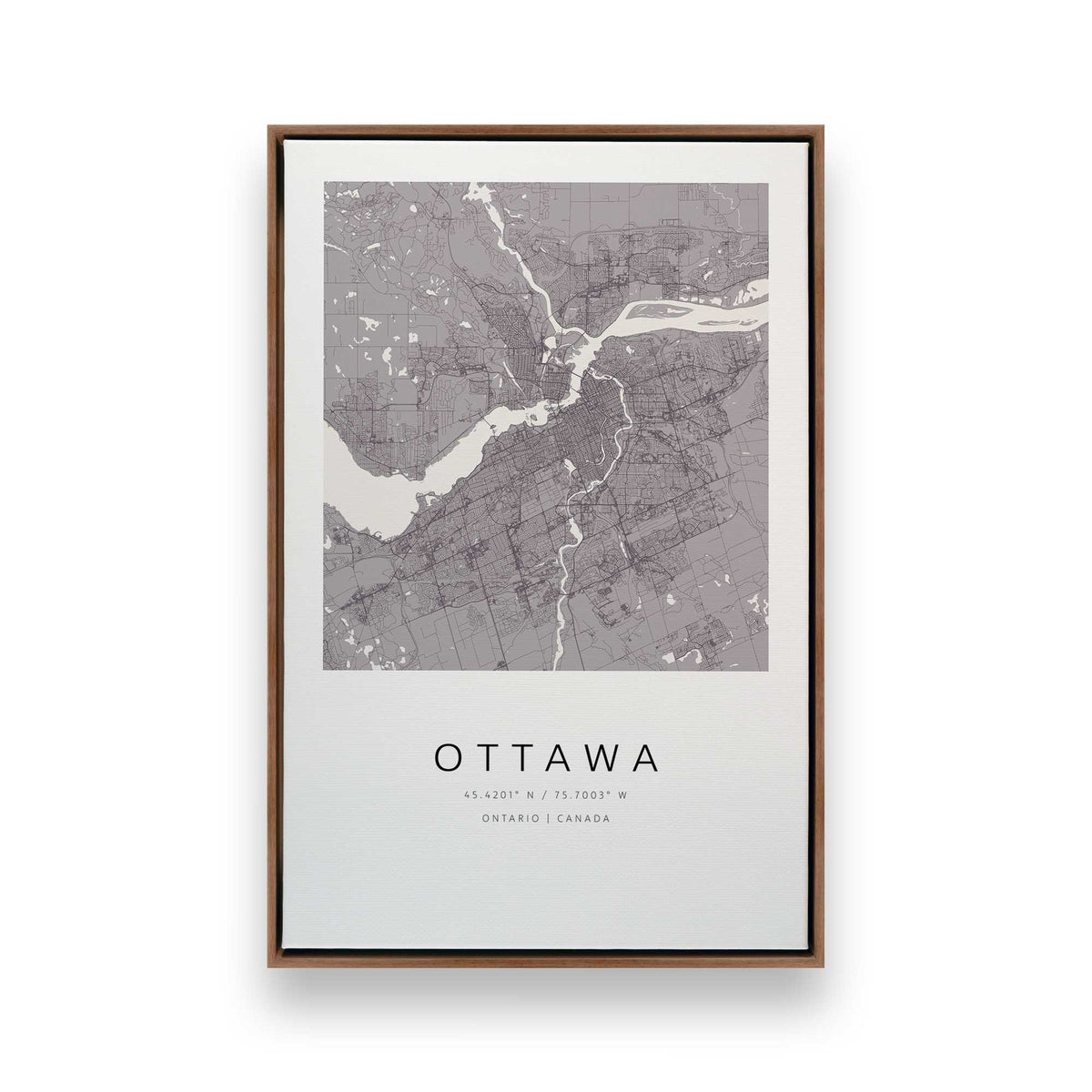 [Color:Walnut], Picture of art in a Walnut frame