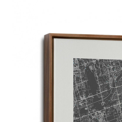 [Color:Walnut], Picture of art in a Walnut frame at an angle