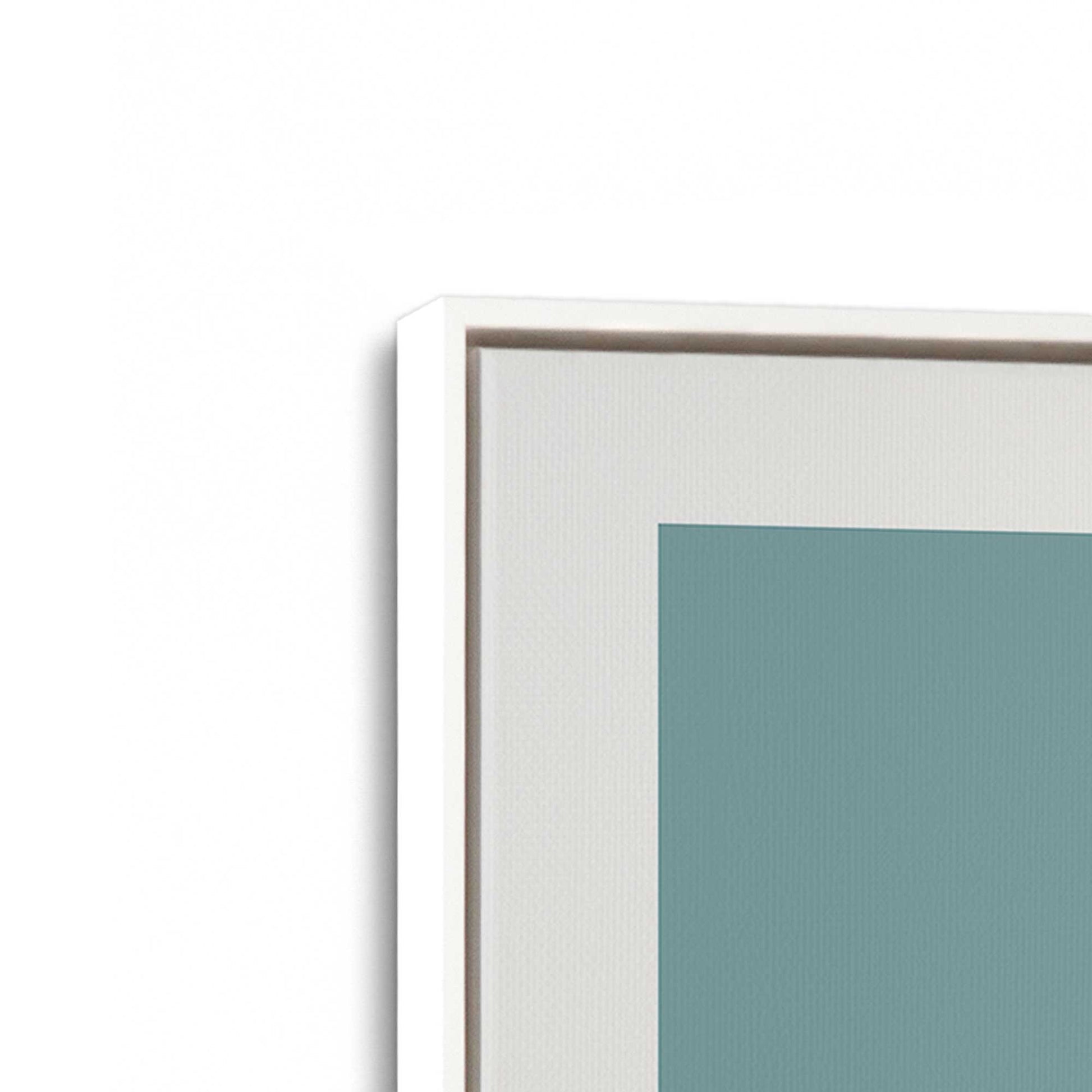 [Color:Opaque White], Picture of art in a White frame at an angle