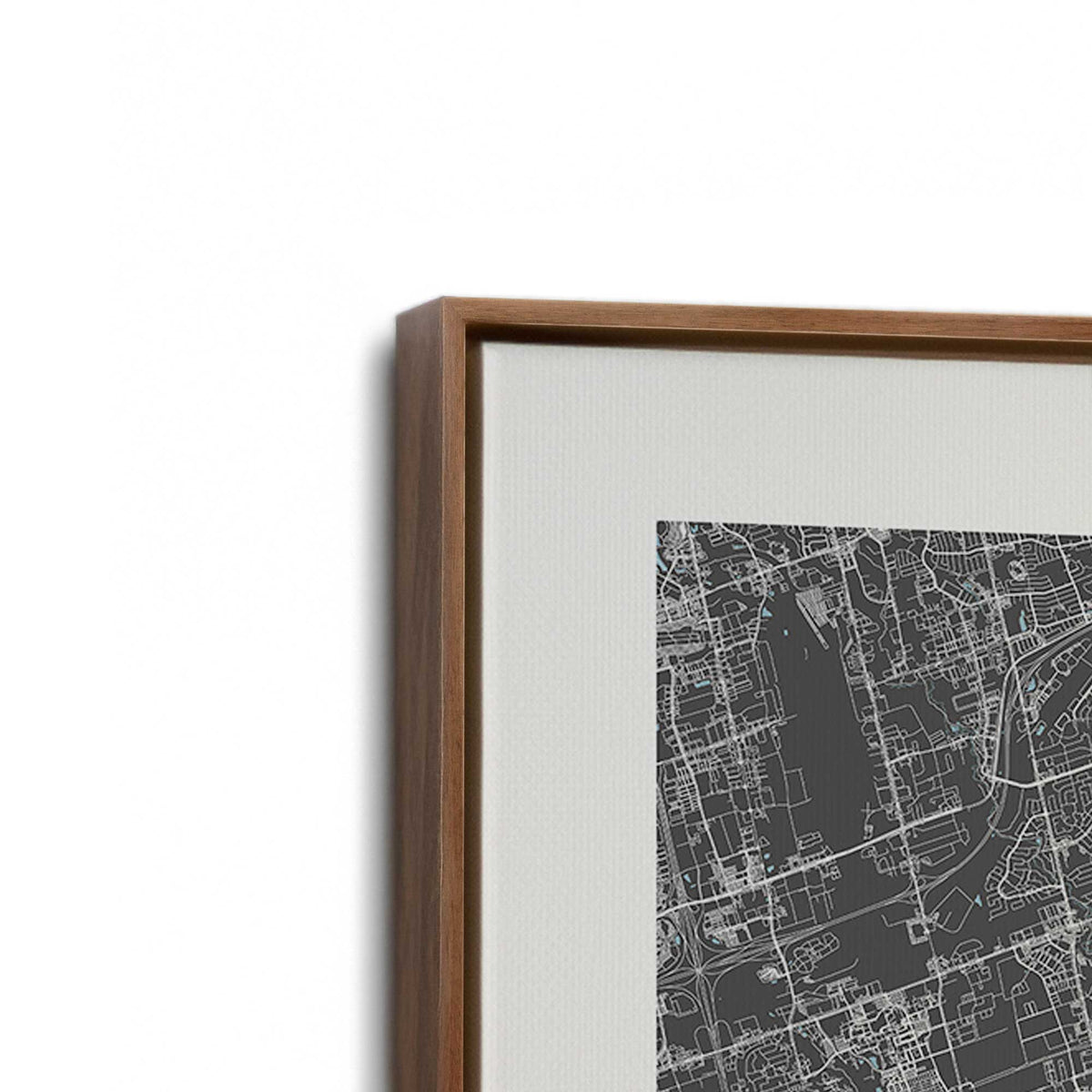 [Color:Walnut], Picture of the corner of the art