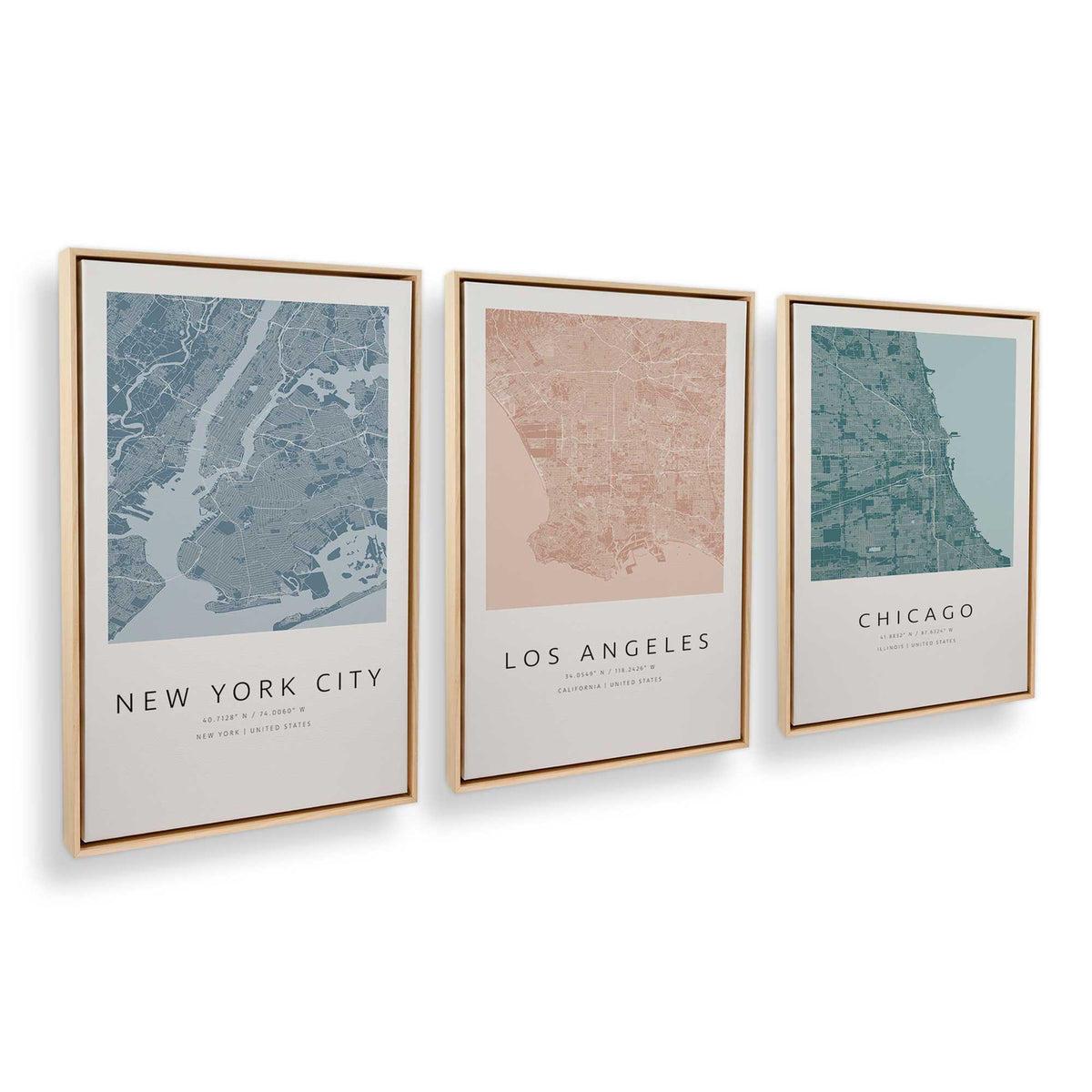 [Color:American Maple], Picture of art in an American Maple frame at an angle