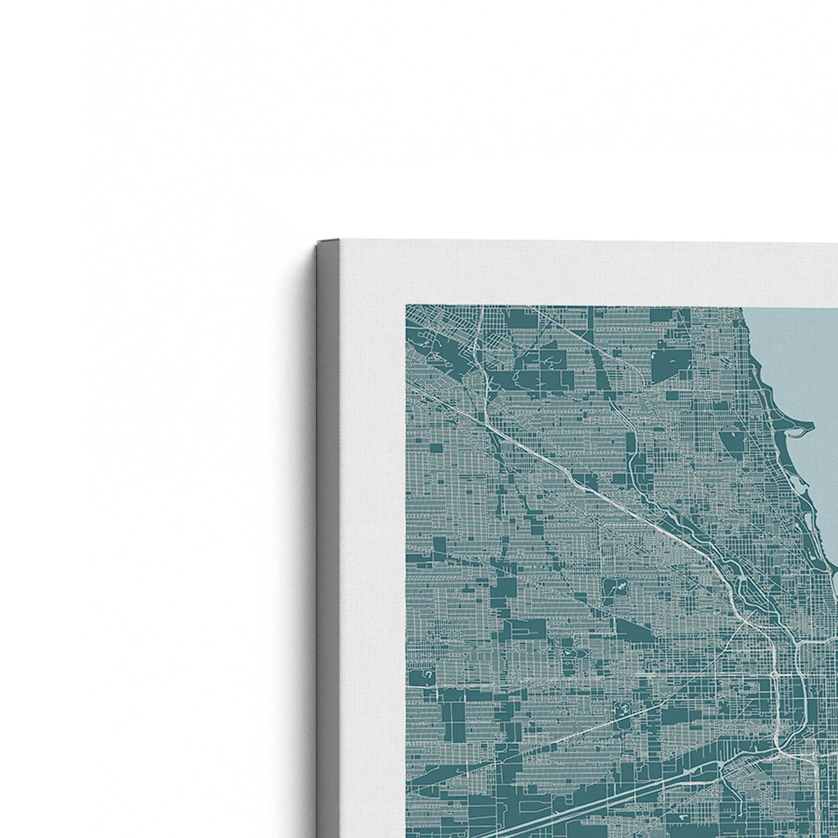 [Color:Stretched Canvas], Picture of the corner of the art