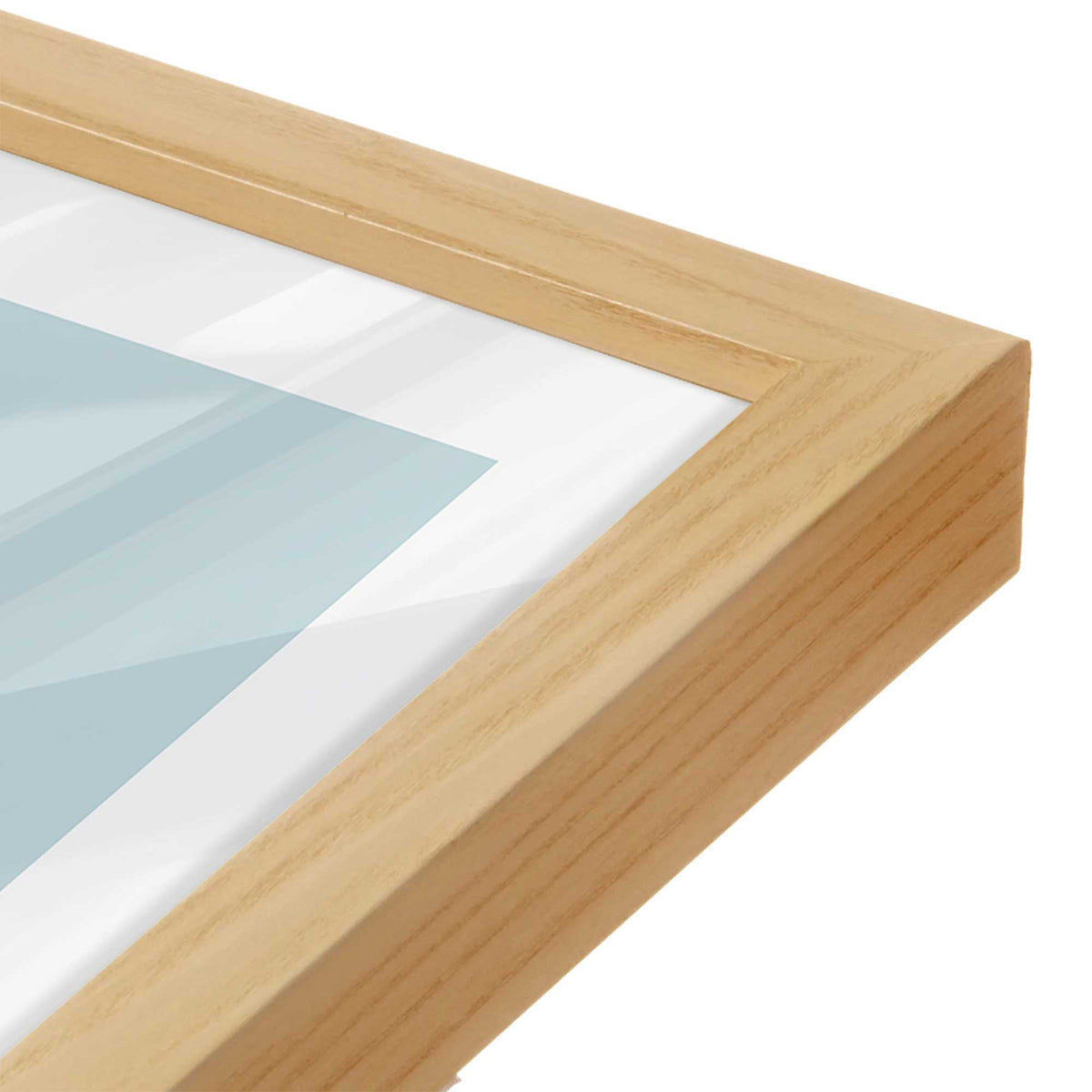 [Color:American Maple], Picture of art in an American Maple frame of the corner