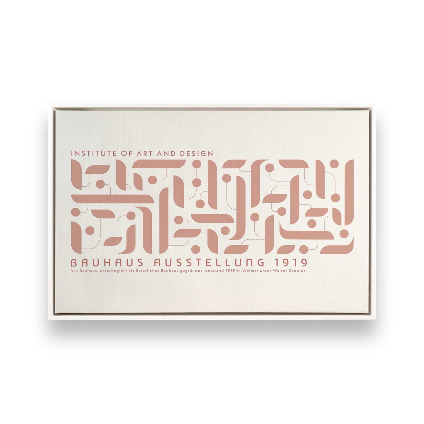 [Color:Opaque White], Picture of art in a White frame