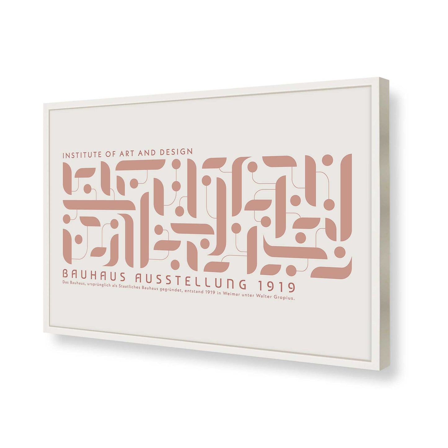 [Color:Opaque White], Picture of art in a Opaque White frame of the corner