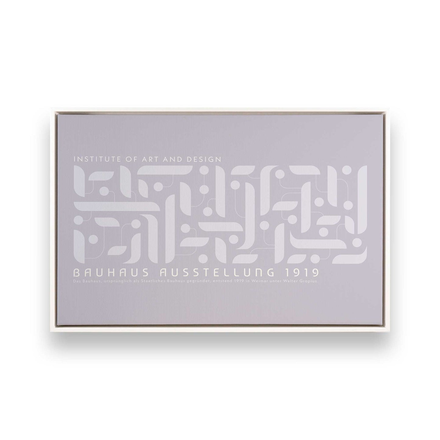 [Color:Opaque White], Picture of art in a White frame