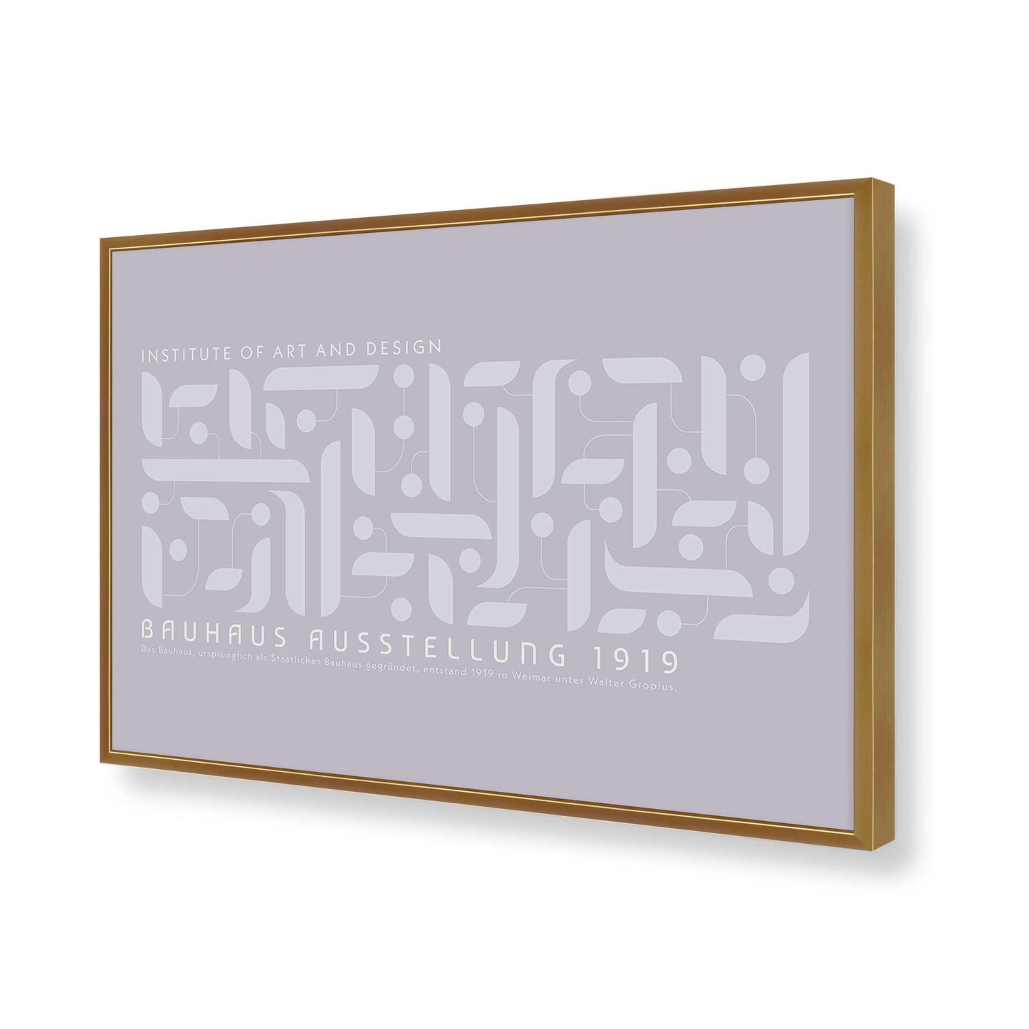 [Color:Polished Gold], Picture of art in a Polished Gold frame of the corner
