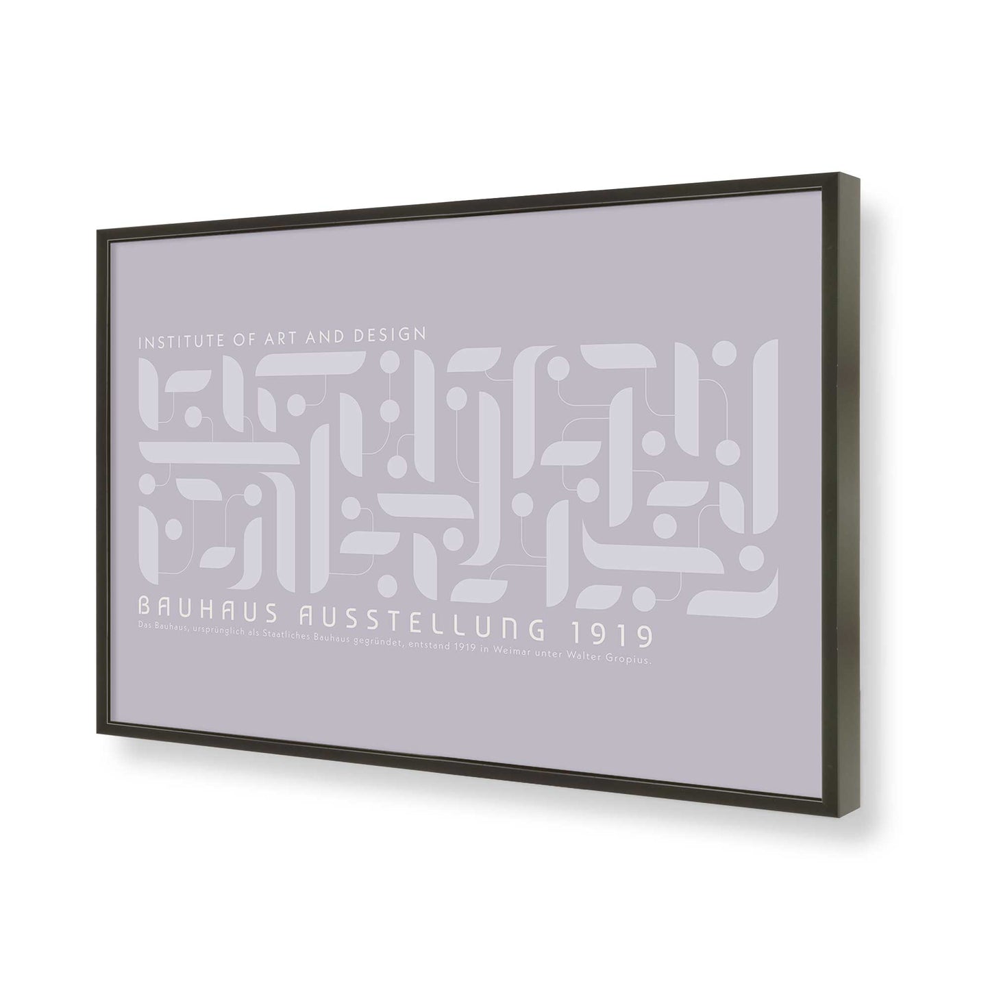 [Color:Satin Black], Picture of art in a Satin Black frame of the corner