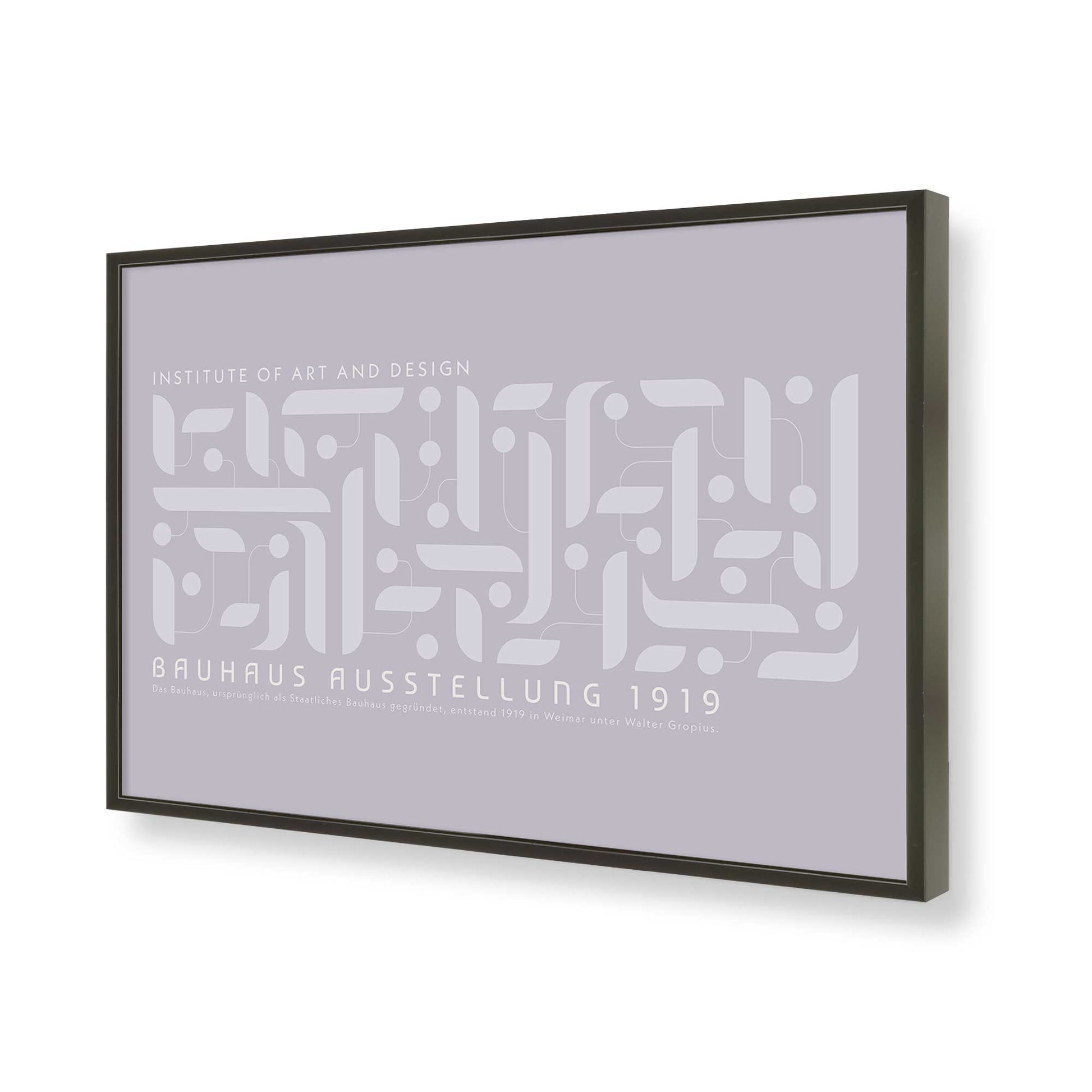 [Color:Satin Black], Picture of art in a Satin Black frame of the corner