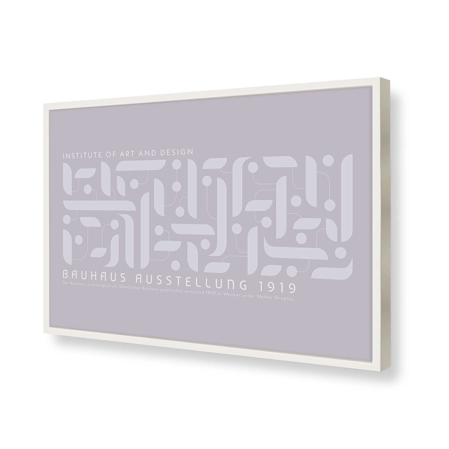 [Color:Opaque White], Picture of art in a Opaque White frame of the corner