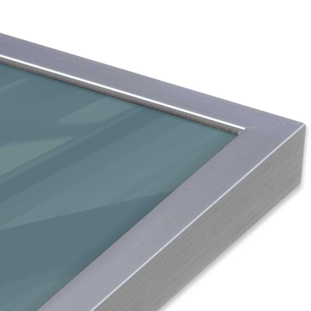 [Color:Polished Chrome], Picture of art in a Polished Chrome frame at an angle