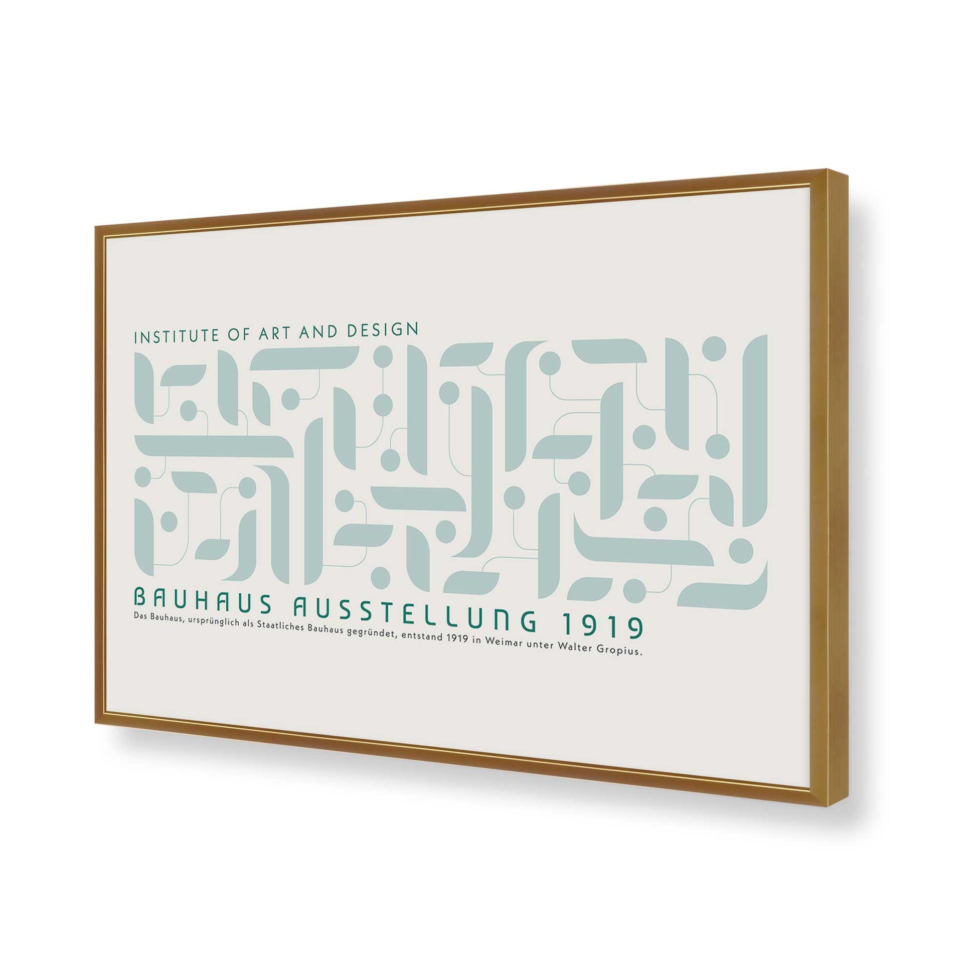 [Color:Polished Gold], Picture of art in a Polished Gold frame of the corner