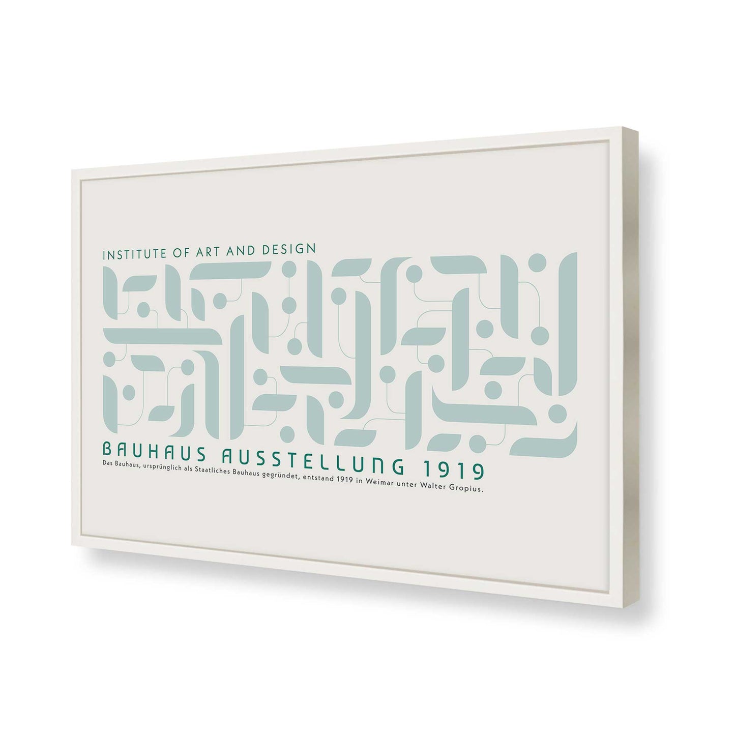 [Color:Opaque White], Picture of art in a Opaque White frame of the corner