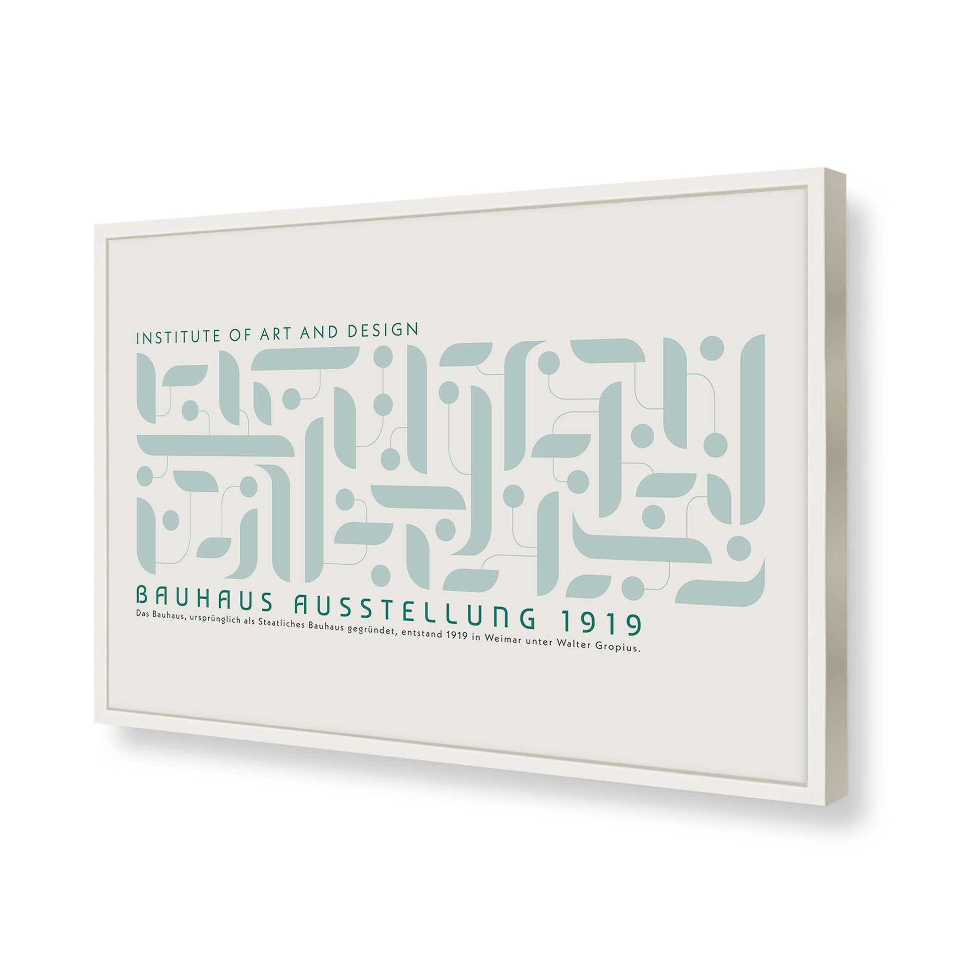 [Color:Opaque White], Picture of art in a Opaque White frame of the corner