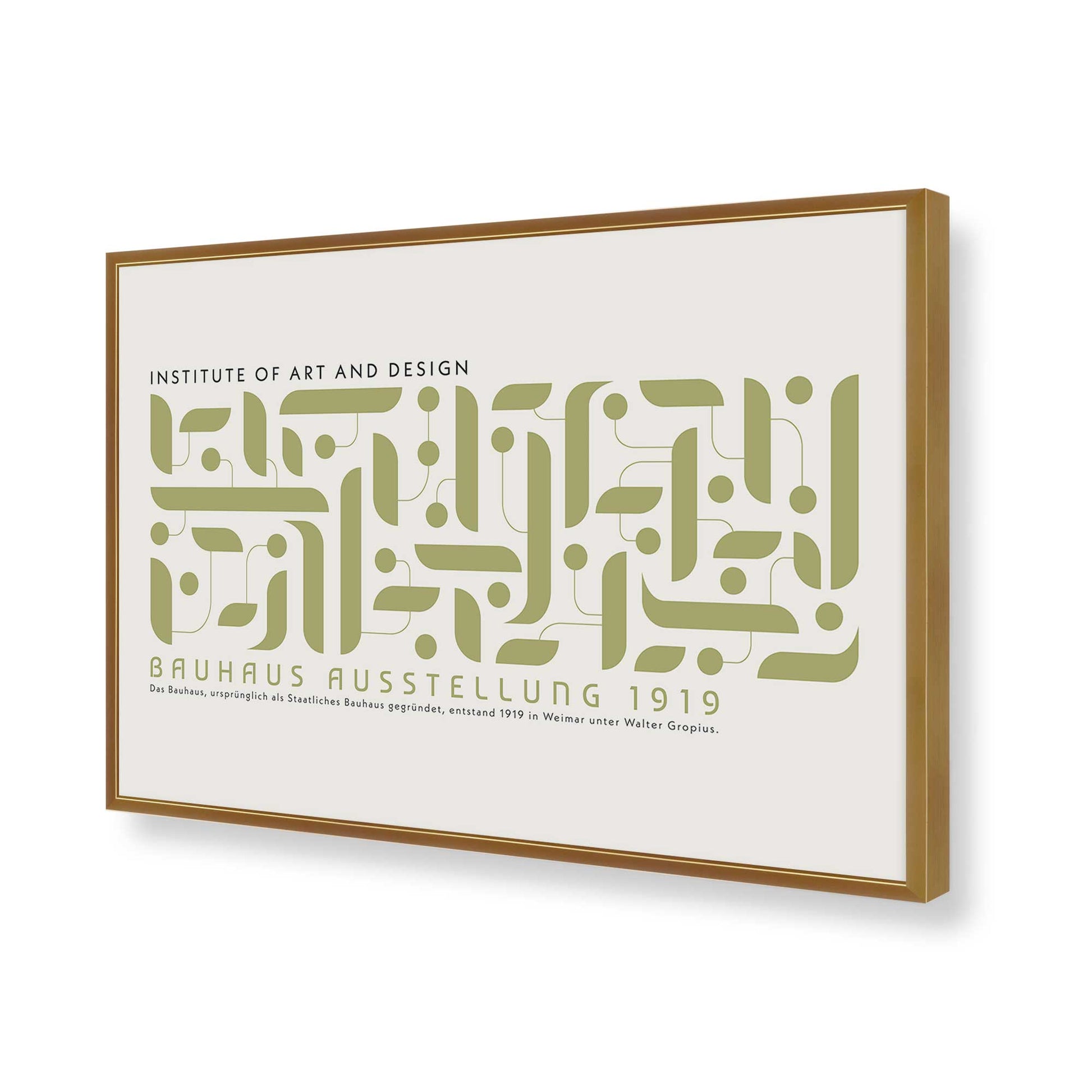 [Color:Polished Gold], Picture of art in a Polished Gold frame of the corner